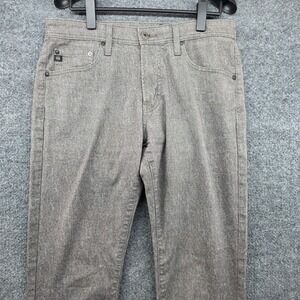 AG Adriano Goldschmied Tellis Modern Slim Pants Mens 31x34 Grey 1783SUMPLGWIF